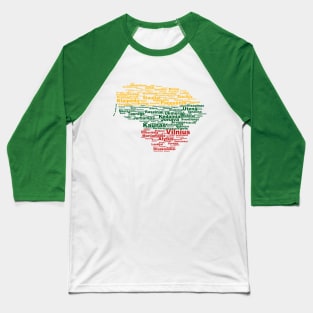 Lithuania on light background Baseball T-Shirt